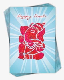 Diwali Multipack Greeting Cards - Ganesh Black And White, HD Png Download, Free Download