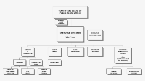 Tsbpa Organization Chart - Texas State Agencies Chart, HD Png Download, Free Download