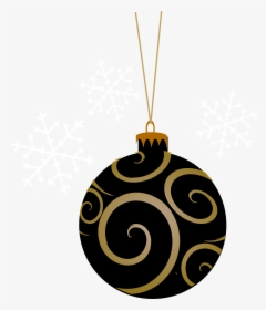 Bauble Black Tree Free Picture - Christmas Ornaments Clipart Pink, HD Png Download, Free Download