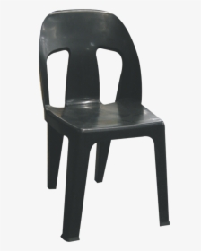 Black Plastic Chair Png, Transparent Png, Free Download