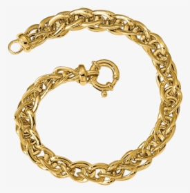 14k Polished Fancy Wheat Bracelet - Body Jewelry, HD Png Download, Free Download