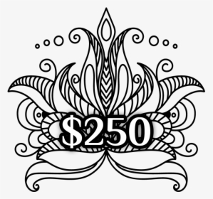 $250 Gift Certificate - Line Art, HD Png Download, Free Download