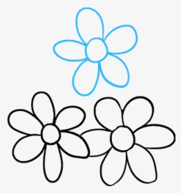 How To Draw Flower Bouquet - Draw A Flower Boquet, HD Png Download, Free Download