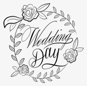Wedding Day Word Art For Diy Brides - Wedding Day Design Word, HD Png Download, Free Download
