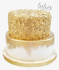 Gold Birthday Cake Png, Transparent Png, Free Download