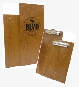 Png Free Stock Clip Menu Wooden Clipboard - Blvd Bistro, Transparent Png, Free Download