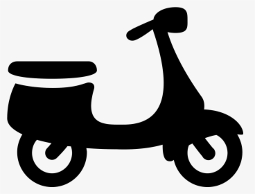 This Is A Motorized Scooter With Two Wheels, Handlebars, - Scooter Icon Png, Transparent Png, Free Download