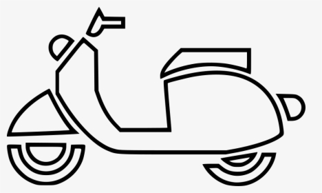 Scooty - Scooty Outline, HD Png Download, Free Download