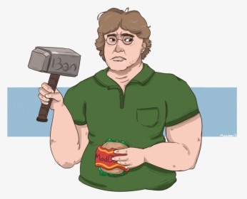 Transparent Gabe Newell Png - Дали Вак, Png Download, Free Download