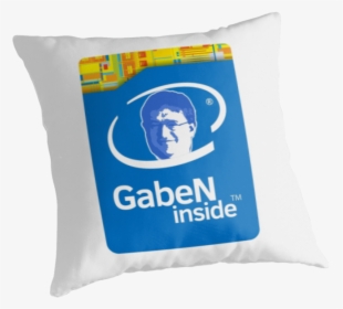 Lord Gaben Inside Throw Pillow - Gaben Inside Intel, HD Png Download, Free Download