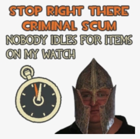 Stop Right There Criminal Scum , Png Download - Stop Right There Criminal Scum Transparent, Png Download, Free Download