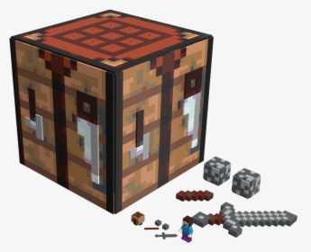 Amazoncom Minecraft Chest Storage Block Toys Amp Games - Crafting Table Minecraft Chest, HD Png Download, Free Download