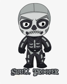 Fortnite Skull Trooper T-shirt - Skull Trooper Kawaii, HD Png Download, Free Download