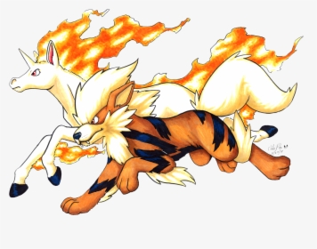 - Pokemon Rapidash Vs Arcanine - Pokemon Rapidash And Arcanine, HD Png Download, Free Download