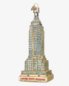 Gold Empire State Building Glass Ornament - Empire State Building, HD Png Download, Free Download