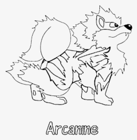 Arcanine Pokemon Coloring Page - Arcanine Coloring, HD Png Download, Free Download