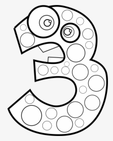 Free Lineart Numbers In Circles - Animal Number 2 Outline, HD Png Download, Free Download
