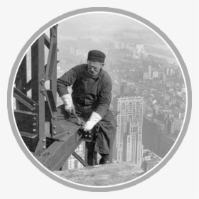 Photograph Of A Workman On The Framework Of The Empire - Empire State Building, HD Png Download, Free Download