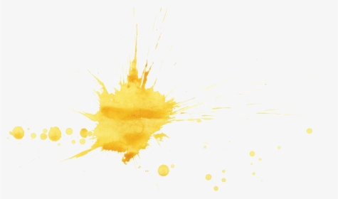 20 Yellow Watercolor Splatter - Watercolor Paint, HD Png Download, Free Download