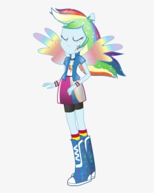 Coloring Book Equestria Girls Rainbow Dash Rainbowfied - Rainbow Dash Equestria Girl Rainbow Power, HD Png Download, Free Download