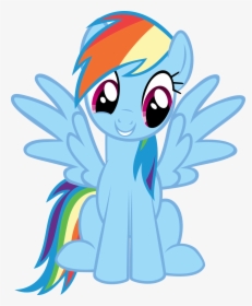 Rainbow Dash Sitting - Apple Dash My Little Pony, HD Png Download, Free Download