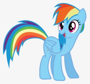 Download Rainbow Dash Vector Standing Png Photos - My Little Pony Rainbow Dash Happy, Transparent Png, Free Download