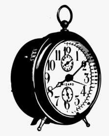 Clock,alarm Vector Graphics - Vintage Clock Illustration Png, Transparent Png, Free Download