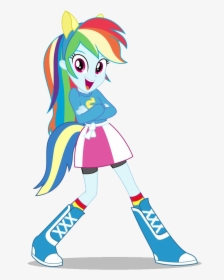 Rainbow Dash Equestria Girls Png Image - My Little Pony Rainbow Dash Girl, Transparent Png, Free Download