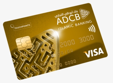 55 Cc Gold - Adcb Touchpoint Gold Credit Card, HD Png Download, Free Download