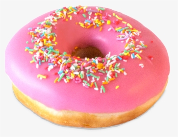 Pink Icing Sprinkle Doughnut - Donuts Icon Transparent Background, HD Png Download, Free Download