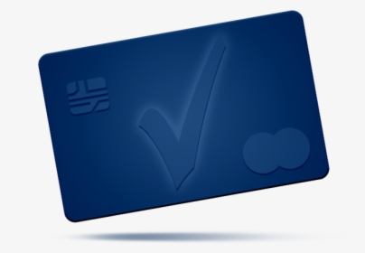 3d Blue Credit Card Check Mark Featuredcontent - Credit 3d Card Png, Transparent Png, Free Download