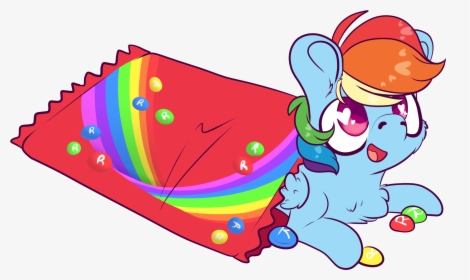 Skittles Rainbow Dash - Rainbow Dash Skittles, HD Png Download, Free Download