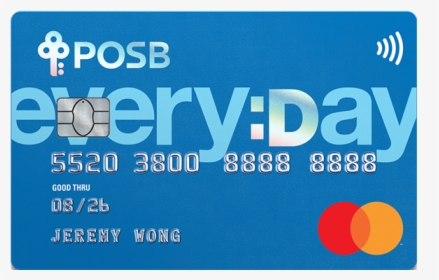 Posb Everyday Card - Posb Everyday Credit Card, HD Png Download, Free Download