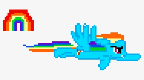 Pixel Rainbow Dash, HD Png Download, Free Download