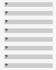 Printable Staff Paper Bass Clef, HD Png Download, Free Download