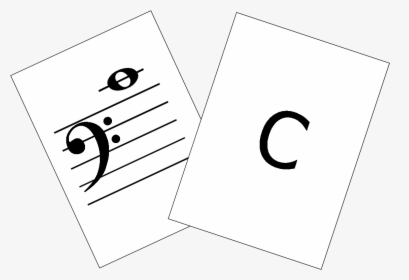 Clef Bass Sol Anahtar Tenor Paper - Bass Clef, HD Png Download, Free Download