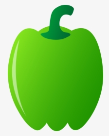 Green Bell Pepper - Green Bell Pepper Clipart, HD Png Download, Free Download