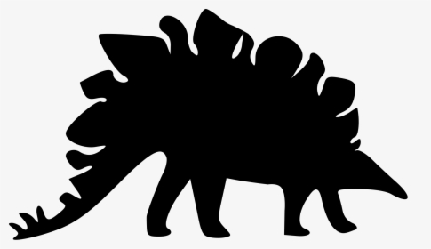 Stegosaurus Silhouette Clipart - Stegosaurus Silhouette, HD Png Download, Free Download
