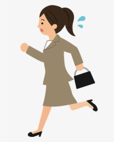 Transparent Work Clipart - Late Clipart Girl, HD Png Download, Free Download