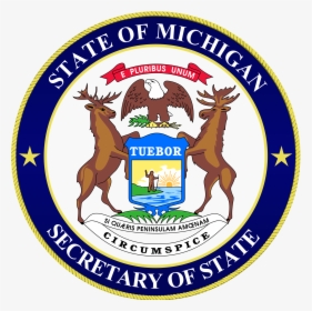 Michigan Sos Seal - Michigan Secretary Of State Logo, HD Png Download, Free Download