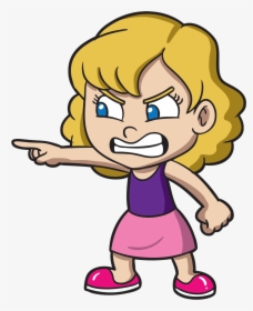 Michael W Paul Angrykidscollection - Angry Girl Clipart, HD Png Download, Free Download