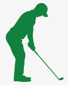 Man Playing Golf Silhouette, HD Png Download, Free Download