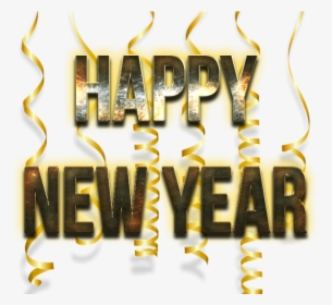 Happy New Year Word Png Image - Calligraphy, Transparent Png, Free Download