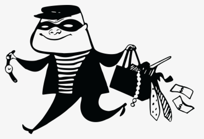 Diaryofanut Thief Clipart Black And White- - Thief Clip Art, HD Png Download, Free Download