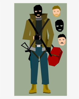 Human Behavior,art,fictional Character - Bank Robbery Png, Transparent Png, Free Download
