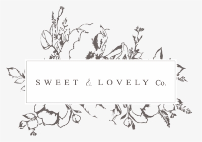 Sweet & Lovely Co No Florals Word - Calligraphy, HD Png Download, Free Download
