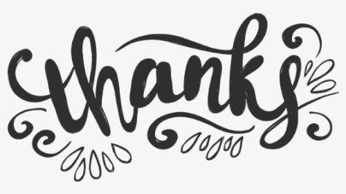 Thanks Word Art In Transparent Png Format - Calligraphy, Png Download, Free Download