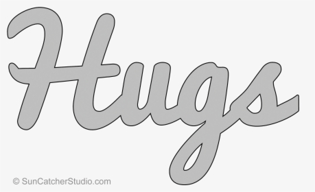 Hugs Word Art , Png Download - Calligraphy, Transparent Png, Free Download