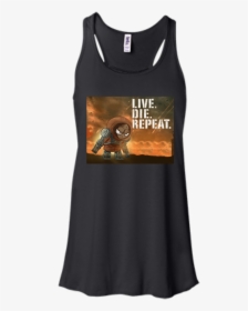 South Park Live Die Repeat Bella Canvas Flowy Racerback - I M Mostly Peace Love And Light, HD Png Download, Free Download