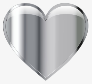 Chrome Heart Clip Arts - Transparent Silver Heart Png, Png Download, Free Download